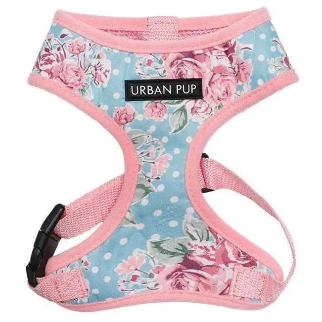 Vintage Rose Floral Dog Harness - Urban - 1