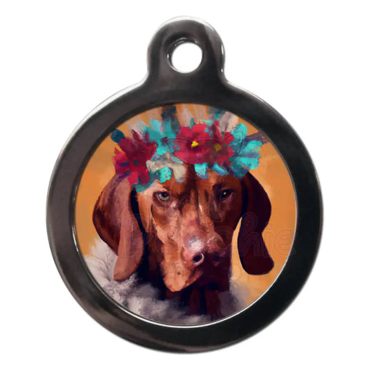 Vizsla Hippy Dog Id Tag - Ps Pet Tags - 1