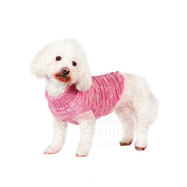 Waffle Textured Knitted Dog Jumper Pink - Urban - 2