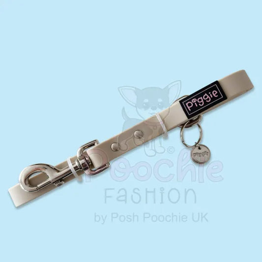 Waterproof Dog Lead in Pastel Beige Piggie 2