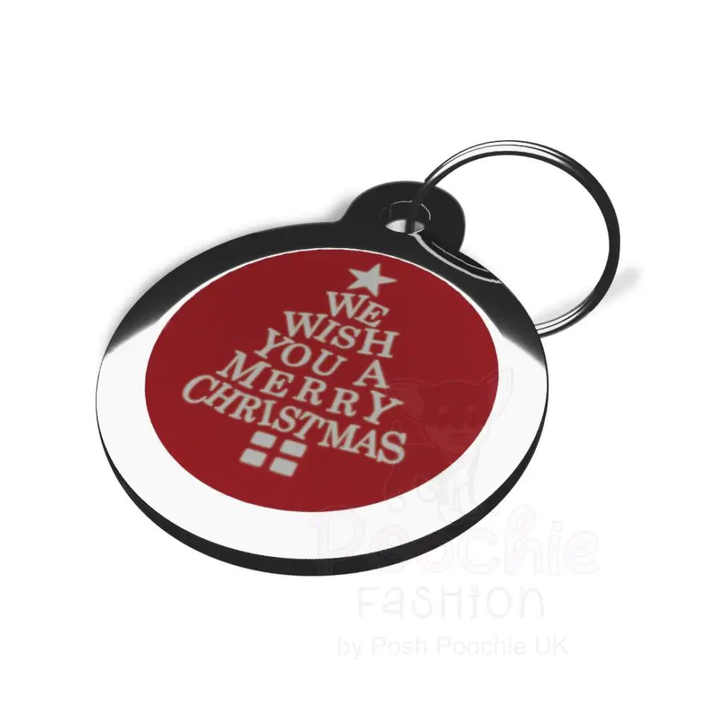 We Wish you a Merry Christmas Dog Id Tag - Ps Pet Tags - 2