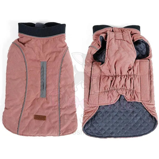 Weatherproof Quilted Bodywarmer Dog Coat in Pink - Posh Pawz - 2