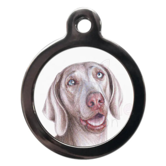 Weimaraner Portrait Dog Id Tag - Ps Pet Tags - 1