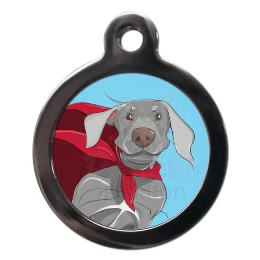 Weimaraner Superdog Dog Id Tag - Ps Pet Tags - 1
