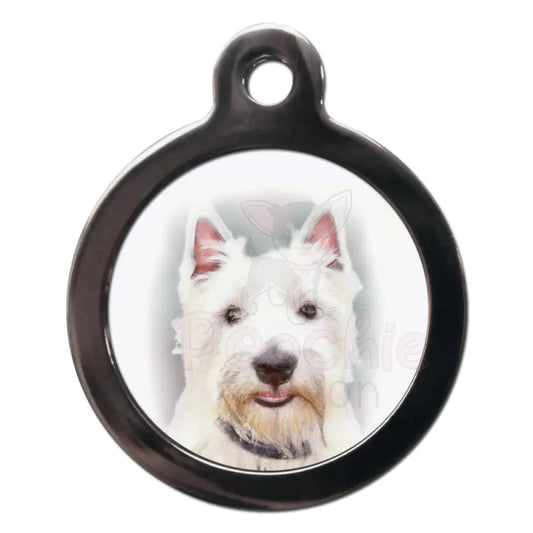 Westie Portrait Dog Id Tag - Ps Pet Tags - 1