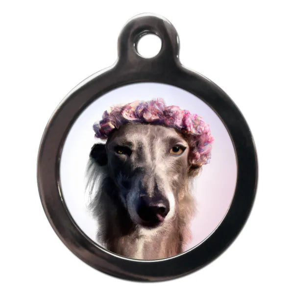 Whippet Hippy Dog Id Tag Ps Pet Tags 1