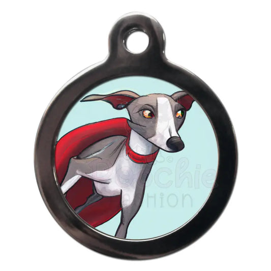 Whippet Superdog Dog Id Tag - Ps Pet Tags - 1