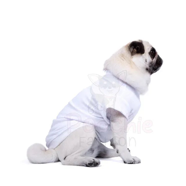 Luxury White Dog T-shirt - Rich Paw - 2