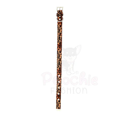 Wild Cat Leopard Fabric Dog Collar - Urban - 4