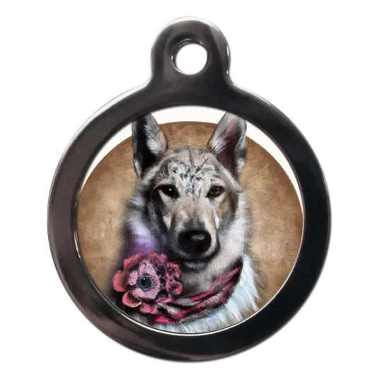 Wolfdog Hippy Dog Id Tag - Ps Pet Tags - 1