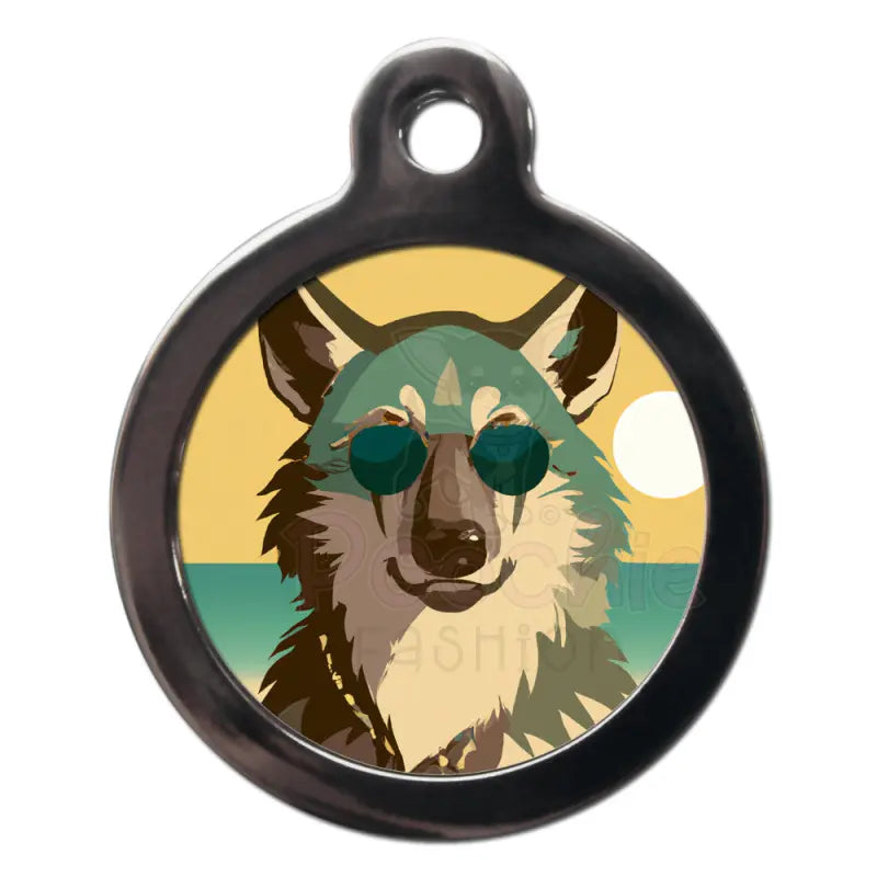 Wolfdog Summertime Dog Id Tag - Ps Pet Tags - 1