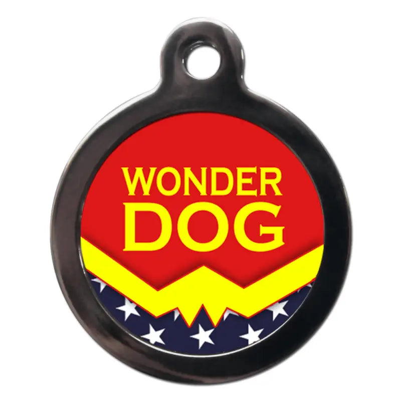 Wonder Dog Superhero Dog ID Tag - PS Pet Tags - 1