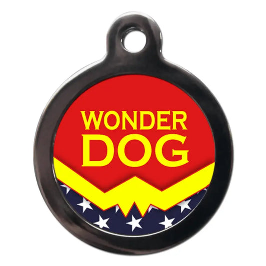 Wonder Dog Superhero Dog ID Tag - PS Pet Tags - 1