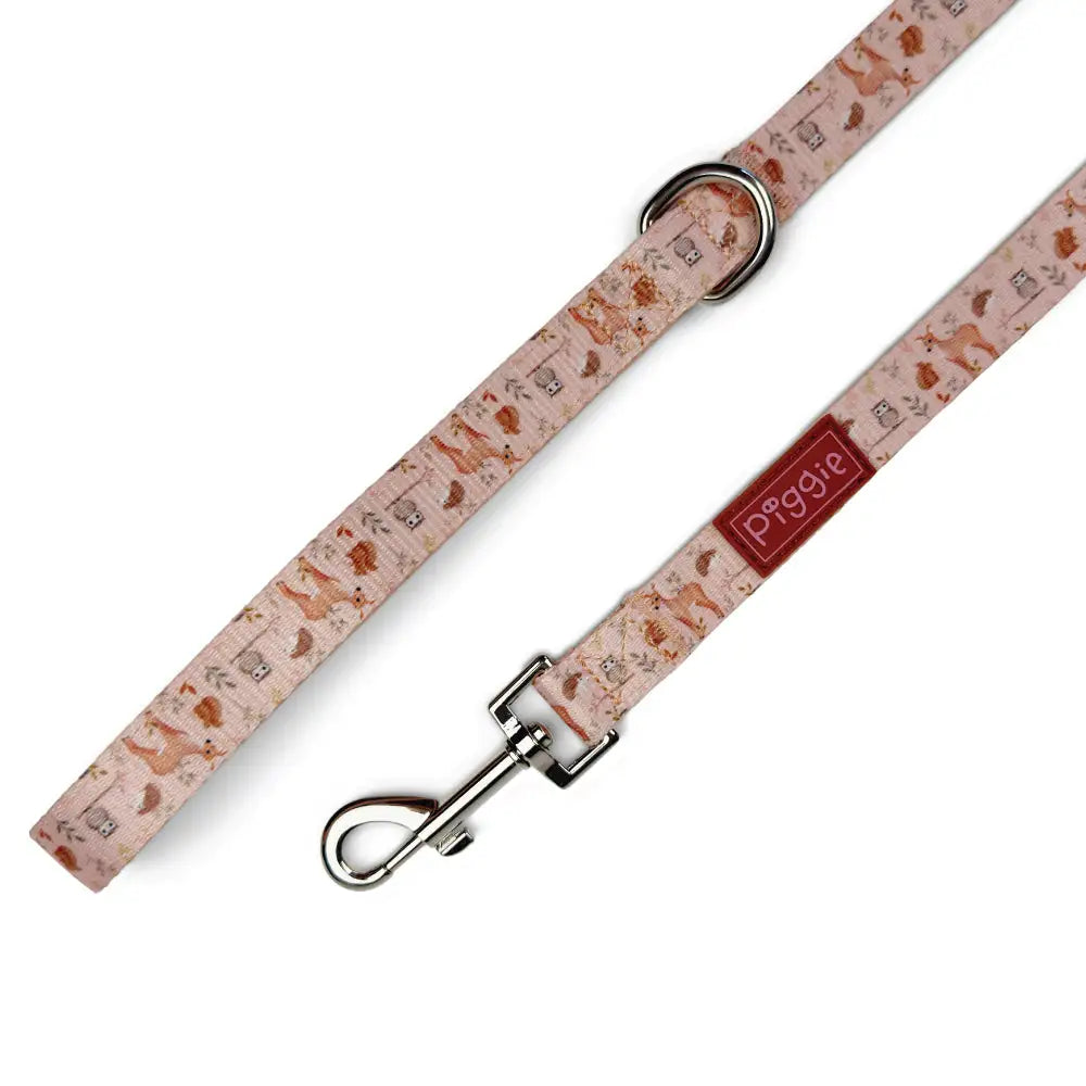 Woodland Friends Dog Lead with Padded Handle - Piggie - 1