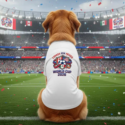 World Cup 2026 Dog Football t Shirt - Poochie Fashion - 1