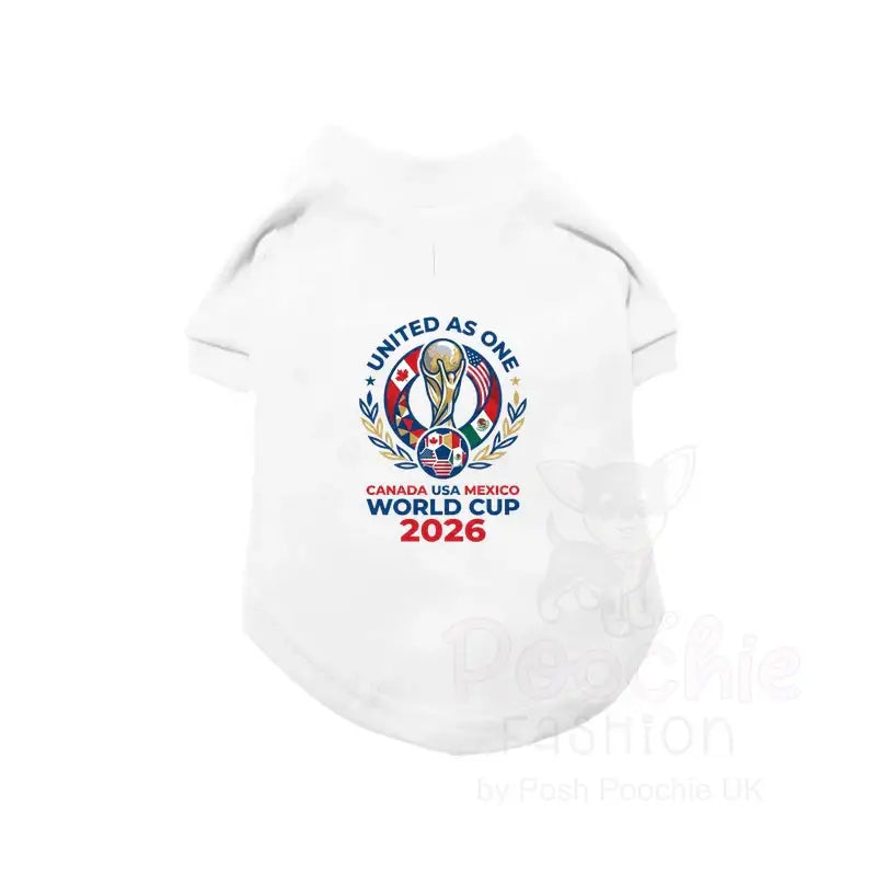 World Cup 2026 United as one Dog Football t Shirt - Poochie Fashion - 3