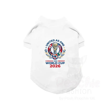 World Cup 2026 United as one Dog Football t Shirt - Poochie Fashion - 3