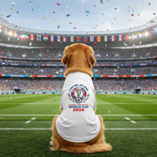 World Cup 2026 United as one Dog Cat Football t Shirt - Poochie Fashion - 1