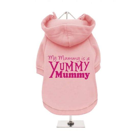 Yummy Mummy Dog Hoodie Sweatshirt - Baby Pink - Mum - 1