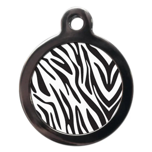 Zebra Print Dog ID Tag - PS Pet Tags - 1